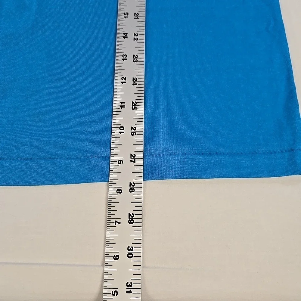 Vintage John Baron Duck Tshirt Not Playing With A Full Duck Size Large Blue USA - Picture 8 of 10